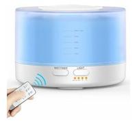 YOKULI - Humidificateur/Diffuseur 500ml LED avec Télécommande - Blanc Blanc G