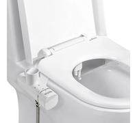 Yolife Bidet Toilette WC Ultra Japonaise Toilette Bidet Non Électrique Double Buse, Cuvette Japonaise Rétractables Autonettoyantes-Nettoyage Arrière/Femelle