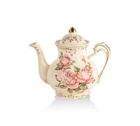 YOLIFE Théière Un Classique En Céramiques, Motifs de roses, Phnom Penh, 850ML