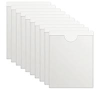 yolzhxe 10 Pièces 22 x 31 cm A4 Pochettes de Carte Auto-Adhésives, | Transparent Pochette Adhésive, Imperméable Fenêtre d'étiquetage, pour Cartes Visite, Maison, Bureau et l'école