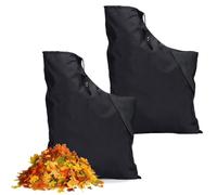 yolzhxe 2 Pièces Respirant Sac pour Aspirateur Souffleur, Universel Souffleur de Feuilles avec Filet, Grande Capacité Réglable Sac Collection Feuilles, pour Jardin, Parc, Espaces, Pelouse