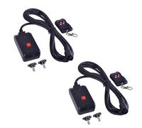 yomoe 2 Pièces 90-240VAC 2 en 1 Télécommande sans 3 Broches XLR pour Fête DJ Scène Effet D'Éclairage Atmosphère Facile à Utiliser