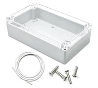 Yonality boite de derivation etanche ip65 electrique exterieur, 200x120x56mm boite de dérivation connecteur de câble, boitier plastique electronique avec couvercle transparent, protection des appareil