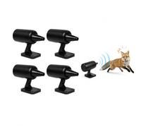 YongChiMaoYi 4X Sifflet Ultrason Anti-Gibier Voiture | Effaroucheur Sanglier Cerf 400m sans Pile pour Auto Camion SUV - Noir