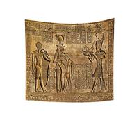 YONGFOTO 220x190cm L'Egypte ancienne Tapisserie, Sculptures hiéroglyphiques Tapisseries Motif Pharaons Egyptiens Gravure Pharaons Egyptiens Tapisserie pour salon dortoir décor tapis