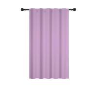 YONGFOTO Lilas Violet Semi-Obscurcissant Rideaux Macaron Campagnard Nordique Bohème Couleur Unie Occultation Passe Tringle Habillage de fenêtre pour Salon et Chambre, 140x229cm, 1 Panneau