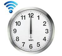 Yonis Horloge murale quartz - Argent