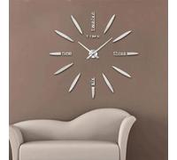 Yonis Horloge murale quartz - Argent