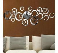 Yonis Horloge murale quartz - Argent