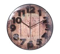Yonis Horloge murale quartz - Bois
