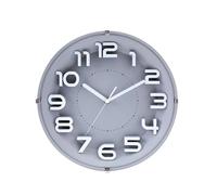 Yonis Horloge murale quartz - Gris