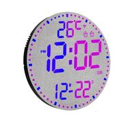 Yonis Horloge murale quartz - Noir