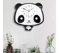 Yonis Horloge panda quartz - Noir et blanc