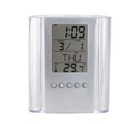 Yonis Horloge quartz rectangulaire - Transparent