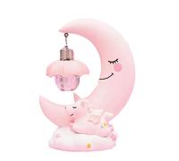 Yonis Lampe décorative lune enfant - Rose