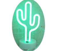 Yonis Lampe LED décorative cactus - Rose