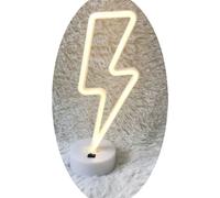 Yonis Lampe LED décorative néon tonnerre - Rose