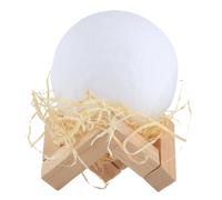 Yonis Veilleuse 3D lune LED - Blanc