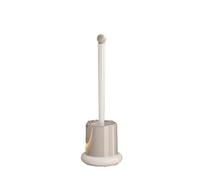 YONMLEDO Brosses WC Et Supports Ensemble de brosses de Toilette minimalistes, Outils de Nettoyage de Salle de Bains Modernes et élégants avec Support(Ivory White)