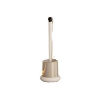 YONMLEDO Brosses WC Et Supports Ensemble de brosses de Toilette minimalistes, Outils de Nettoyage de Salle de Bains Modernes et élégants avec Support(Creamy White)