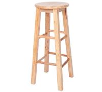 YONMLEDO Tabouret De Bar Tabouret de Bar Haut 1 pièce, comptoir de Bistro en Bois Massif, Stable et, décoration de Chaise de Salle à Manger à café for la Cuisine