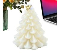Yonuaret Bougies De Noël En Forme De Sapin,Décoration Avec Temps De Combustion Longue Durée,Bougies Pour Les Fêtes - Pour Halloween Anniversaire Fêtes Mariage Automne Hiver Ambiance