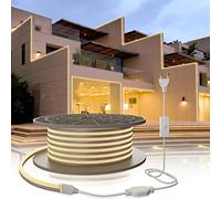 YOODI 30M Ruban LED, 220V Neutre Bandeau LED Lumineuse Flexible 120 LED/M, PVC Découpable Etanche IP65 Néons Bande pour Intérieur Extérieur Décoration, Inclus Adaptateur Secteur