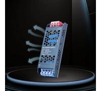 YOODI Transformateur 220V 24V, LED Transfo 150W 6,25A Adaptateur Alimentation, Conducteur à Tension Constante Basse Tension, 220V AC à 24V DC LED Driver Ultra Mince pour LED Bande Lumineuse
