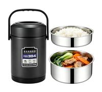 YOOMUR Boite Alimentaire Isotherme: 2.2l Thermos Alimentaire Chaud En Acier Inoxydable, Boite Isotherme Repas Chaud, Boites Repas Isothermes Pour Travail, Bureau, à Emporter Camping