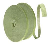 Yoosso 50m Attaches de Jardin pour Plantes, 10mm Vert Gazon Liens de Plantes Bande de Fixation Réutilisable Attache Auto Agrippante Résistant Aux Intempéries pour Plantes (25m/Rouleau)