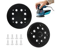 Yooyan Disque de ponçage auto-agrippant compatible avec ponceuse excentrique Bosch, pour un ponçage et un polissage efficaces, avec vis, boucle 8 trous et 4 plaques de ponçage à 4 yeux