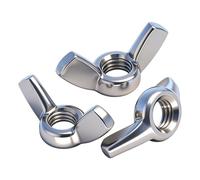 YOOZIYA 10 Pièces Écrou Papillon M4,Acier Inoxydable A2 V2A 304 Écrous à Oreilles à Ailettes, Filetage Métrique Femelle Fixation pour Bricolage,Électroniques