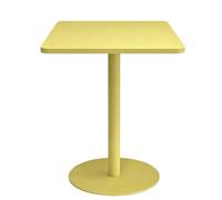 Yopappol Guéridon De Bistro Commercial D'intérieur, Table D'appoint À Base Ronde Stable, Petite Table De Salle À Manger pour Café, Bar, Salon, Boutique(Yellow,60x60x73cm)