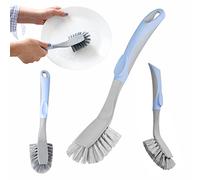 York Bacteria Stop Brosse Vaisselle Antibactérienne avec Ions d'argent Brosse de Cuisine pour Plats Casseroles et Poêles Manche Antidérapant Nettoyage Hygiénique Élimine 99% des Bactéries