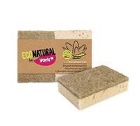 York Eco Natural Lot de 2 Éponges à Vaisselle à Double Face en Cellulose - Éponge à Récurer pour Casseroles - Cuisine, Beige
