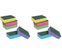 York Éponges à Vaisselle Classiques - Tampons à Récurer Double Face (Mousse + Fibre Abrasive) - pour Casseroles, Assiettes et Nettoyage Quotidien - 10 Pièces - Multicolore (Lot de 2)