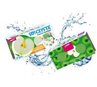 York Éponges à Vaisselle Parfumées au Citron - Tampons à Récurer Senteur Fraîche (Masque Les Odeurs) - Double Face (Mousse + Grattoir) - pour Cuisine et Salle de Bain - Lot de 2 Pièces