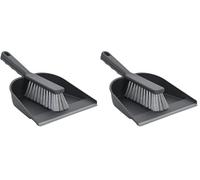 York Pelle et Balayette Kit de Balayage à Main Ramasse-poussière et Balayette Ensemble de Balayage pour Saleté Set de Nettoyage Fabriqué à partir de Régranulat Kit de Balayage Écologique Noir
