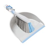York Bacteria Stop Ensemble Pelle et Balayette a Main avec Microparticules d Argent Antibacterien Kit Nettoyage Table Poussiere Balayette de Bureau Cuisine Maison Poils Souples Gris Bleu