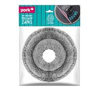 York Prestige York Brosse de Rechange pour Balai Rotatif Roll&UP Gris et Rose Tête de Balai en Microfibre