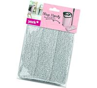 York Serpillière en Microfibre Housse de Rechange pour Balai Plat Tête de Balai Absorbante 32 x 12 cm Recharge Nettoyage Sol Carrelage Parquet Maison et Bureau Haute Qualité