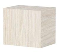 Paris prix Table d'appoint effet travertin - Beige