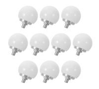 YOSADIER 10 Pièces Abat-jour Hémisphérique en Plastique pour Lampe LED de Miroir de Maquillage, Accessoire pour Ampoule, Forme Demi-sphère, Améliore la Visibilité L'espace de Dressing