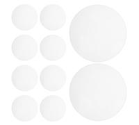 YOSADIER 10 Pièces Lentille de Projecteur, Cache Ampoule Acrylique Rond 12cm, 2mm D'épaisseur, Remplacement pour Projecteurs Mr16 Gu10, Éclairage Paysager et Décoratif