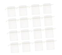 YOSADIER 100pièces Sachets Organza Transparente à Cordon Pochons à Bonbons Sacs Cadeaux pour Mariage Anniversaire et Baptême