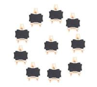 YOSADIER 10pièces Petits Tableaux Noirs avec Chevalet Ardoise Craie Portable Légère Support Porte-nom pour Décoration DIY et Affichage Pratique