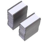 YOSADIER 50 Pièces Porte-étiquette Magnétique Noir Pratique et Stable Pince pour Affichage de Prix Industriel et Gestion de Rayonnage en Papier et Aimant