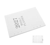 YOSADIER 64 Feuilles Recharge de Feuilles A5 à 6 Trous en Papier Blanc pour Agenda Annuel 2027, Planificateur Portable Organisation Hebdomadaire pour Travail et Maison