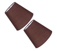 YOSADIER Abat-jour en Tissu Structure Simple en Fer pour Lampe de Table et Lampadaire, Lot de 2 Pièces Remplacement Facile, Style Délicat et Design Élégant