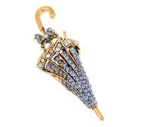 YOSADIER Épingle à manteau parapluie élégante en alliage de zinc avec incrustation de, broche pour femme adaptée aux vêtements et port quotidien